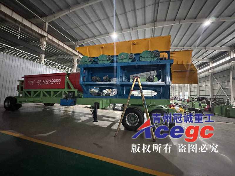 移動滾筒篩泥石分離機
